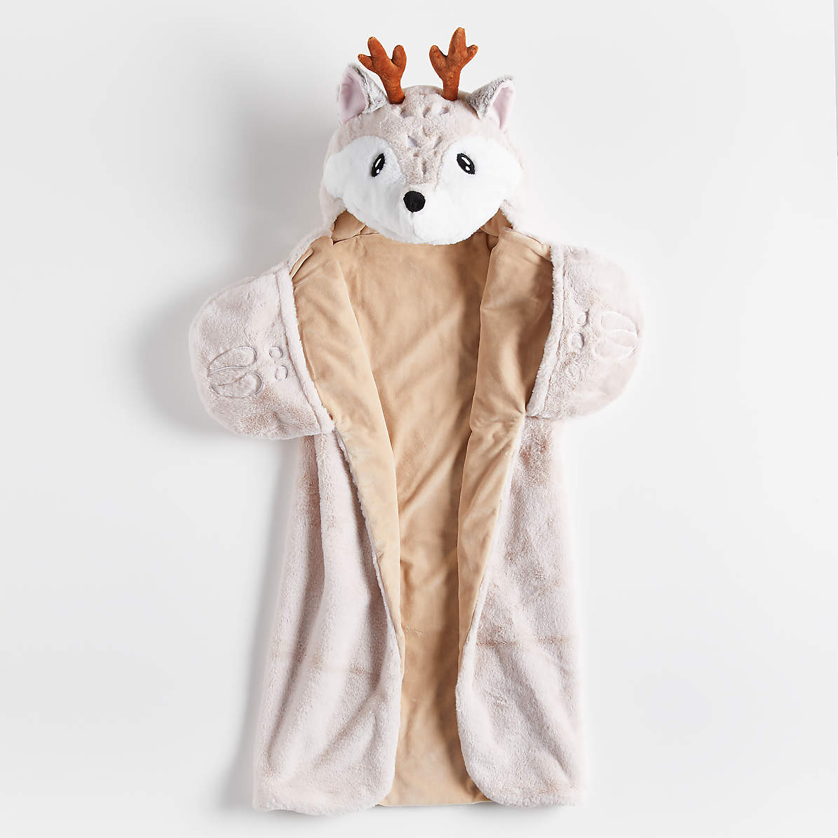 Deer Hooded Kids Blanket Reviews Crate And Barrel Canada