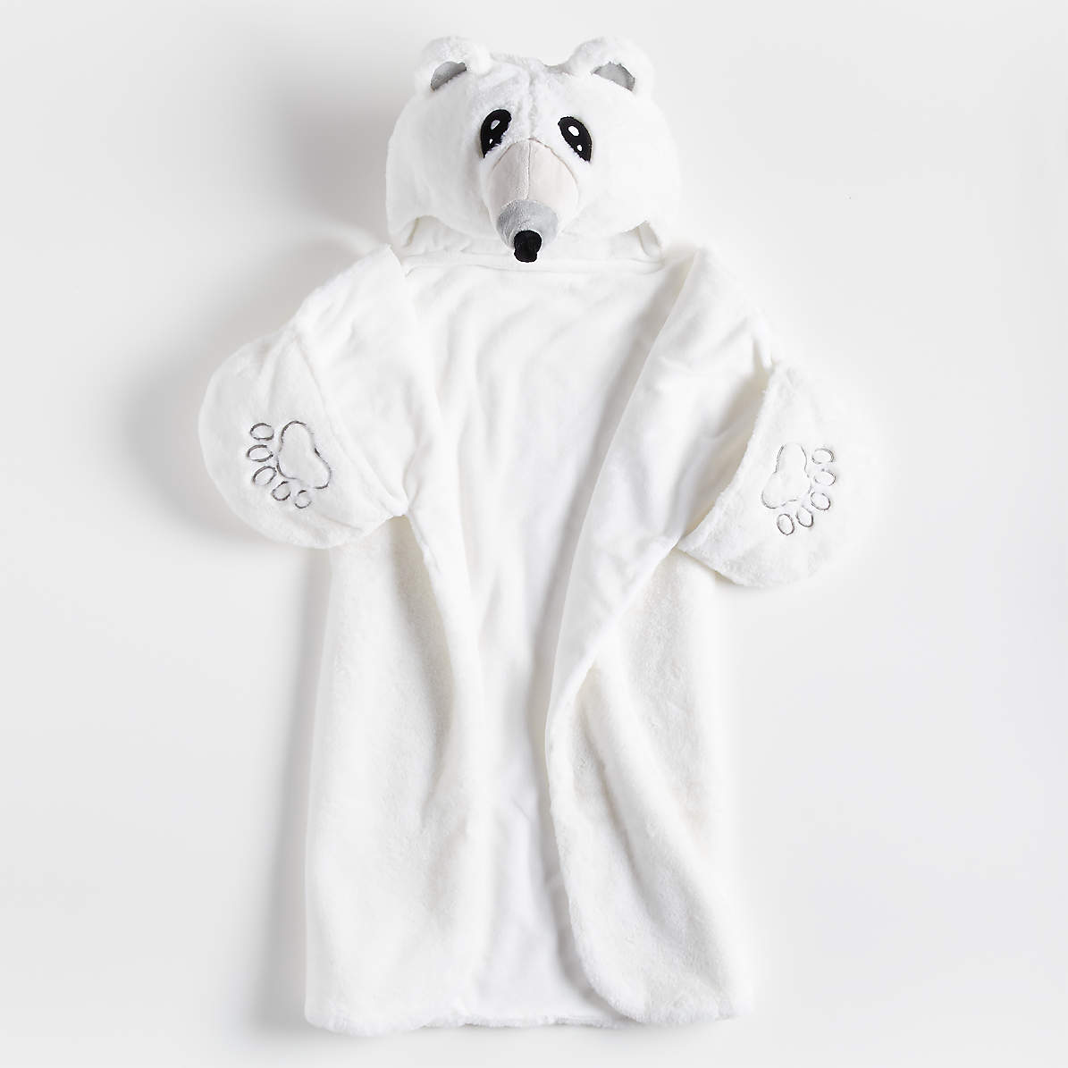 Polar Bear Kids Hooded Blanket Reviews Crate And Barrel Canada
