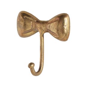 Image of Little Bow Gold Metal Kids Wall Hook, Set of 3