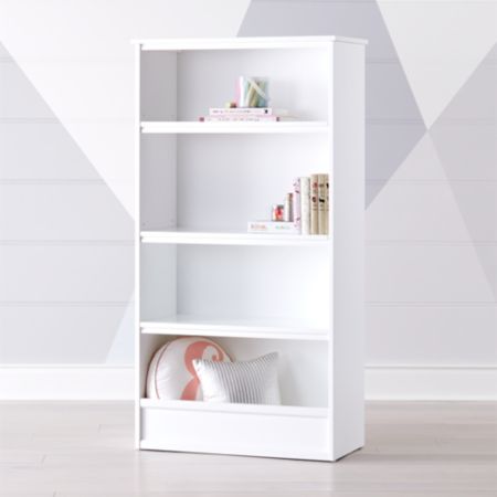 Horizon Tall White Bookcase