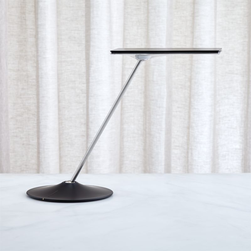 Humanscale Horizon Jet Black Desk Lamp Crate And Barrel