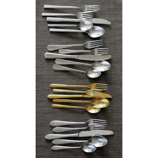 Cirrus Dinner Fork in Flatware Patterns + Reviews Crate and Barrel