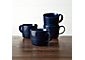 Hue Navy Blue Mugs, Set of 4