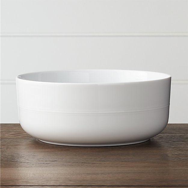 Hue White Serving Bowl Crate and Barrel
