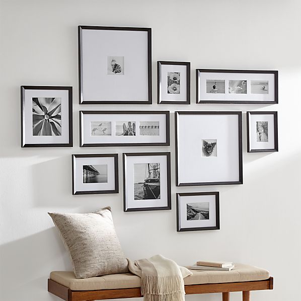 Icon Black Frame Gallery Set Of 10 Reviews Crate And Barrel
