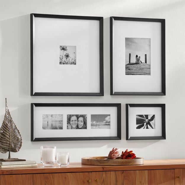 Icon Black Frame Gallery, Set of 4 + Reviews Crate and Barrel
