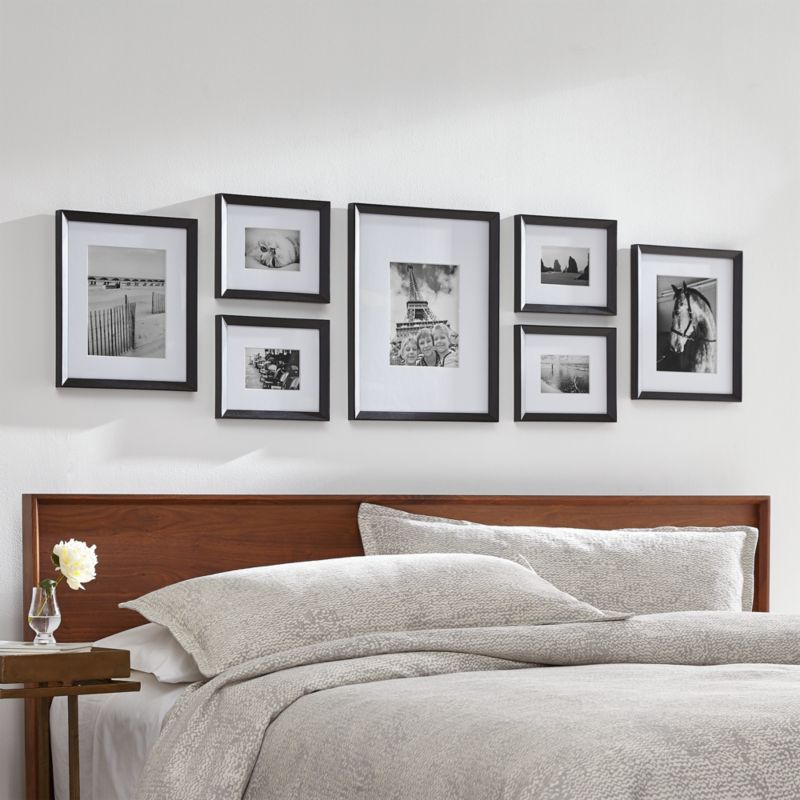 black photo frames for wall