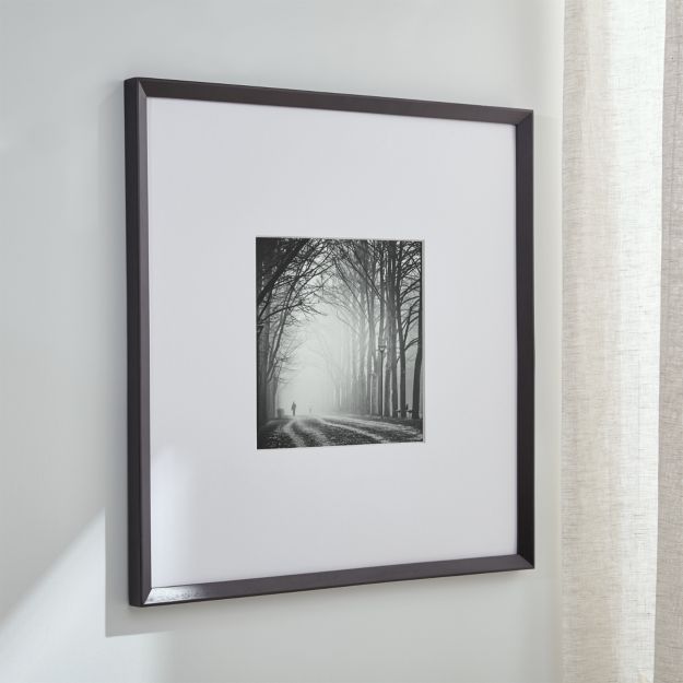 Icon 11x11 Black Picture Frame + Reviews | Crate and Barrel