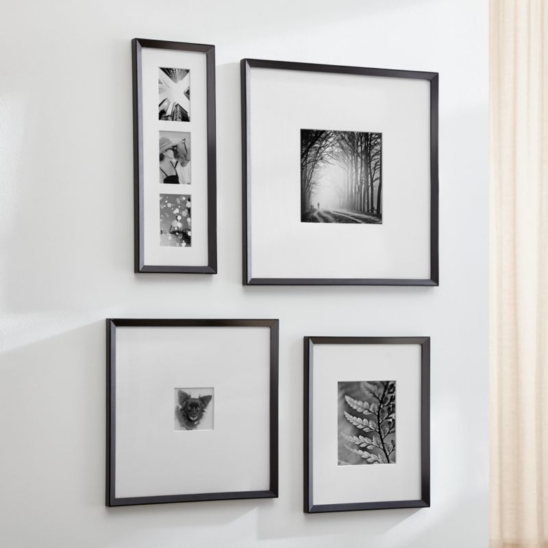 black photo frames for wall