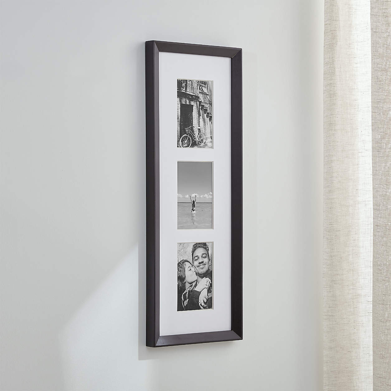 Icon Triple 4x6 Black Wall Frame + Reviews | Crate and Barrel