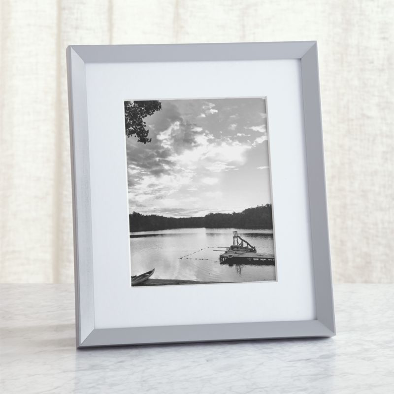 Icon 8x10 Grey Picture Frame + Reviews Crate and Barrel