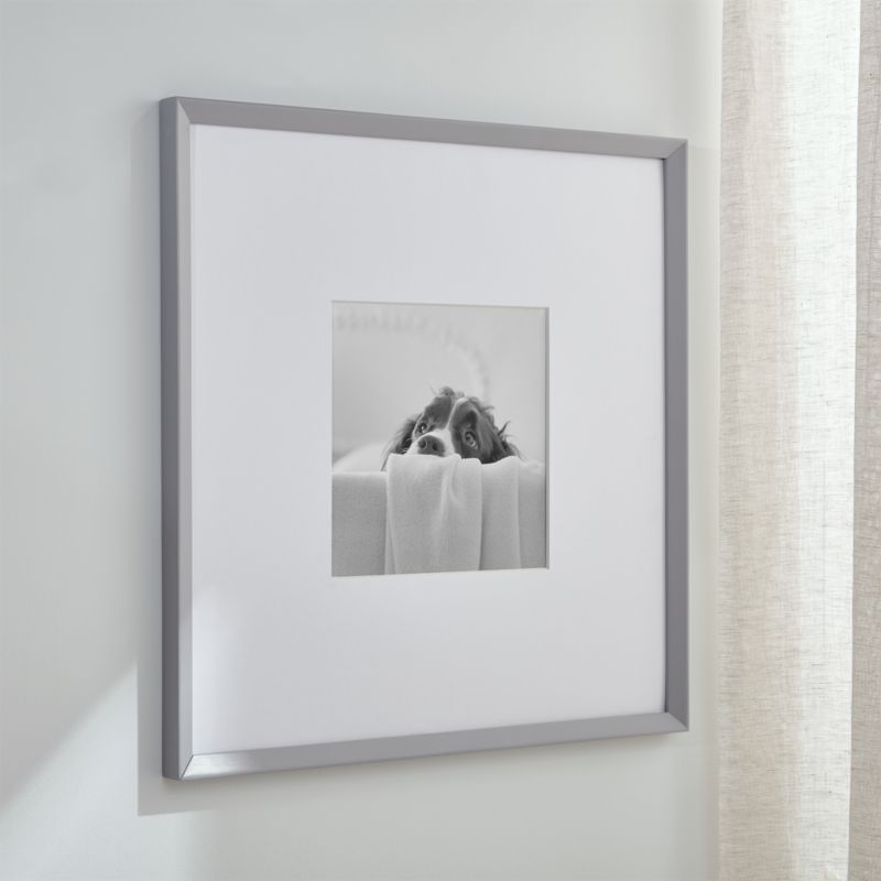 Icon 11x11 Grey Picture Frame + Reviews | Crate and Barrel