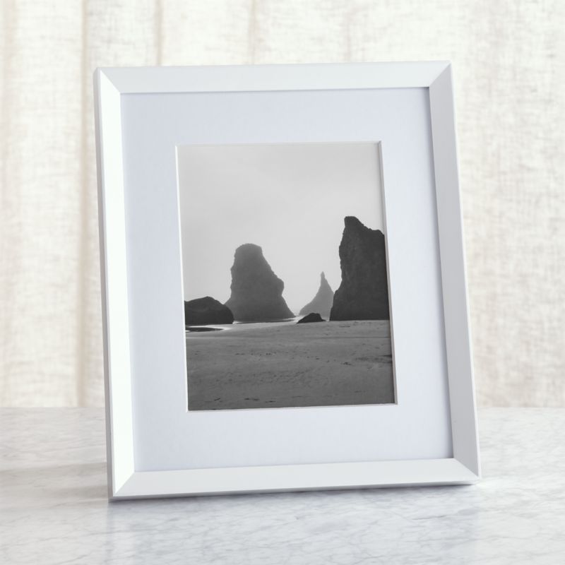 Icon 8x10 White Picture Frame Reviews Crate And Barrel