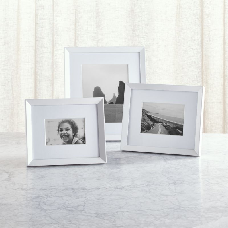 Icon White Picture Frames | Crate and Barrel