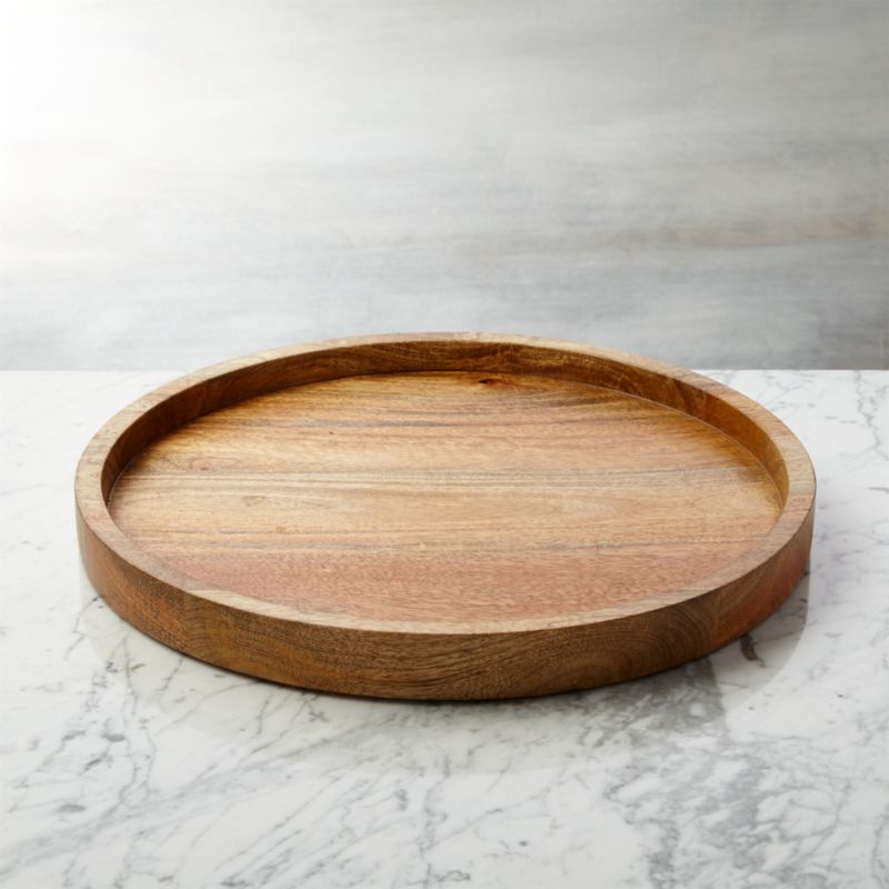 round wooden tray ikea