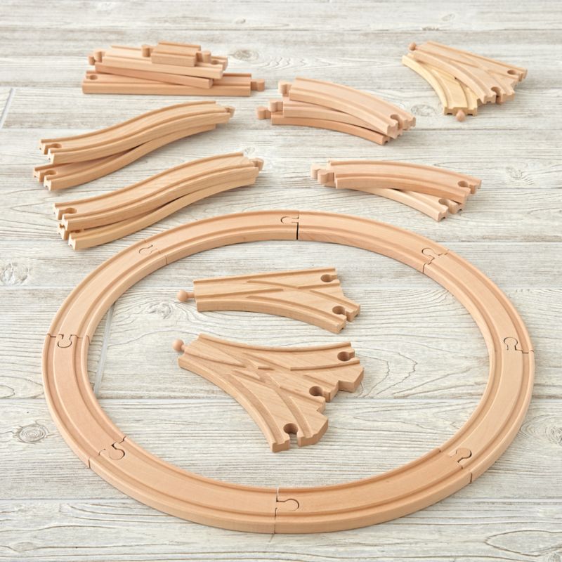 Download Metro Line Wooden Train Track Set + Reviews | Crate and Barrel