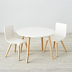Pint Sized White Toddler Table and Chair Set