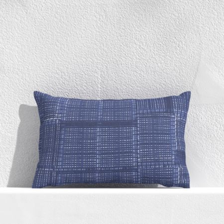 Indigo Pixel 20 X13 Outdoor Pillow Crate And Barrel