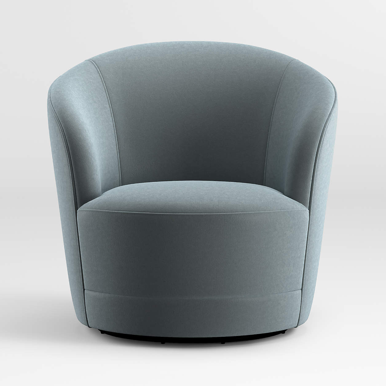 Infiniti Velvet Swivel Chair + Reviews | Crate and Barrel Canada