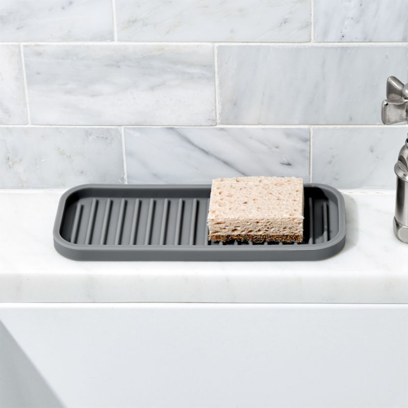 Interdesign Silicone Sink Tray + Reviews Crate and Barrel