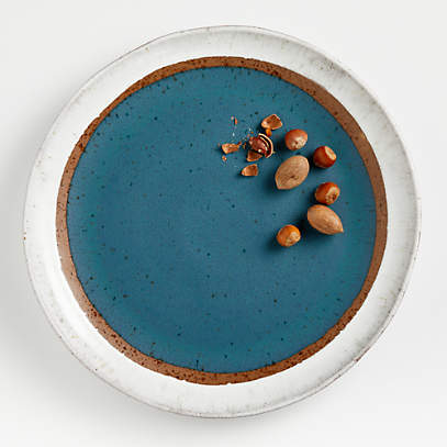 teal serving platters