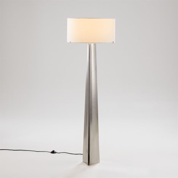 Isla Pewter Triangle Floor Lamp 61