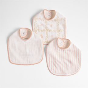 Image of Frankie Pink Baby Bib Set by Jake Arnold