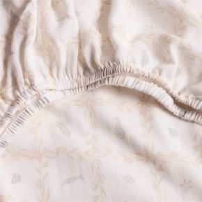 Image of Lulot Green Seasape Supersoft 100% Organic Cotton Baby Crib Fitted Sheet by Jake Arnold