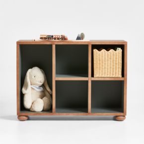 Image of Keepsake 40" Hazlenut Wood Kids Storage Bookcase by Jeremiah Brent