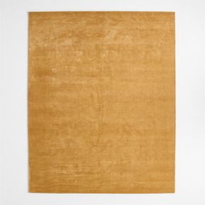 Narrative Dutch Yellow Wool and Tencel Kids Area Rug 8'x10' by Jeremiah Brent