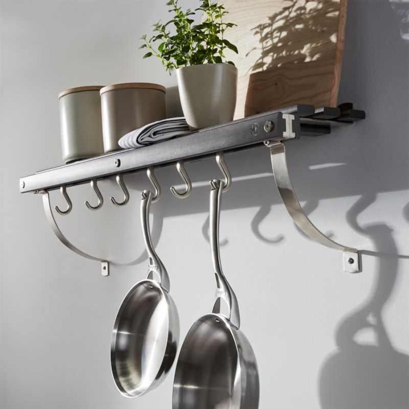 wall mounted pot racks for apartment kitchen