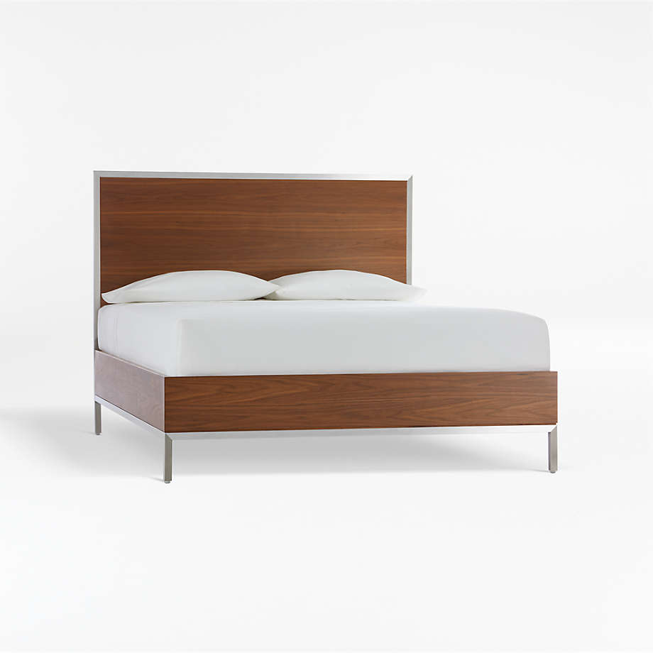 Https Images Crateandbarrel Com Is Image Crate Jamesssqueenbedsss20 16x9 Web Pdp Main Carousel Med 200609135 Bed Frame Modern Bedroom Furniture Steel Frame