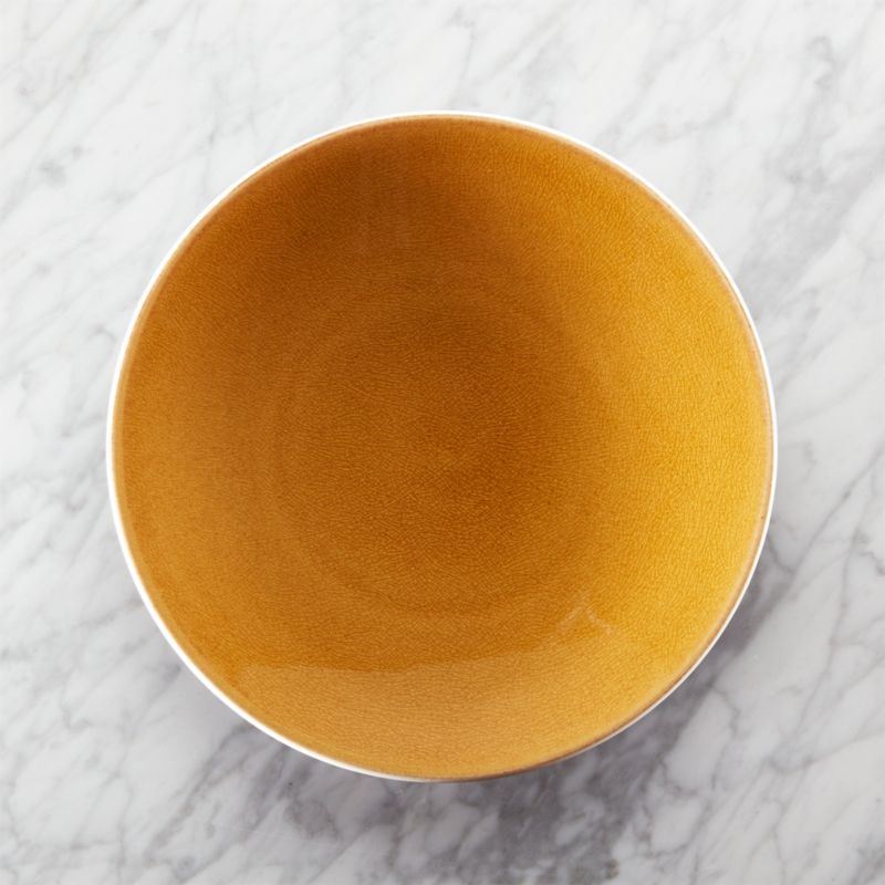 Jars Tourron Amber Dinner Plate + Reviews Crate and Barrel