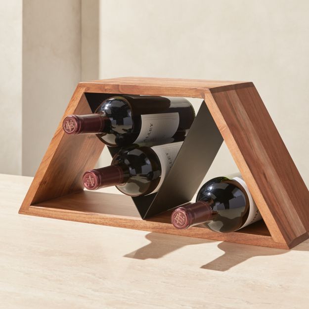 Jasper 6Bottle Wine Rack + Reviews Crate and Barrel