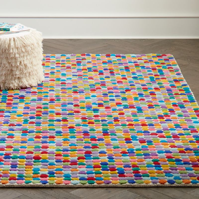 kids polka dot rugs