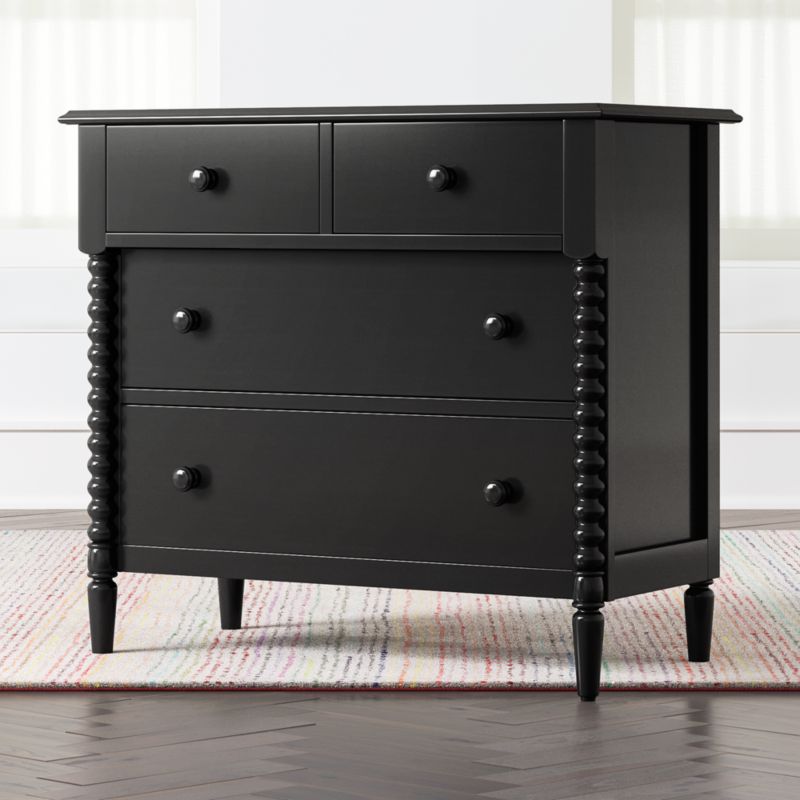 Kids Jenny Lind Black 4 Drawer Dresser Reviews Crate And Barrel