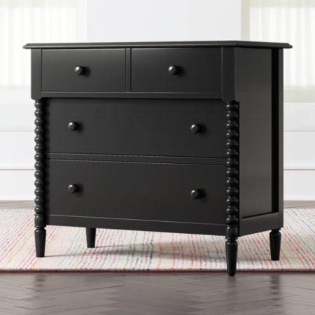 Kids Jenny Lind Black 4 Drawer Dresser Crate And Barrel