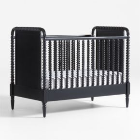 Image of Jenny Lind Heirloom Black Wood Convertible Crib