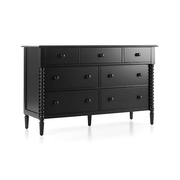 Kids Jenny Lind Wide Black Dresser Reviews Crate And Barrel