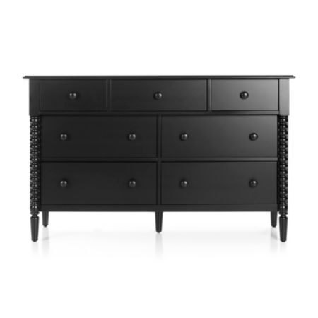 Kids Jenny Lind Wide Black Dresser Reviews Crate And Barrel