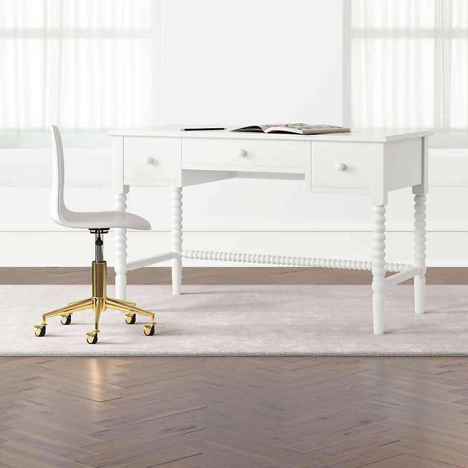 Kids Jenny Lind White Spindle Desk + Reviews Crate and Barrel Canada