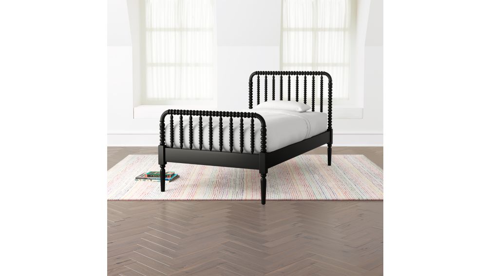 Jenny Lind Black Twin Bed + Reviews | Crate and Barrel