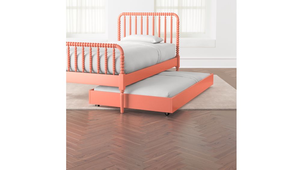 Coral Jenny Lind Trundle Bed + Reviews Crate and Barrel