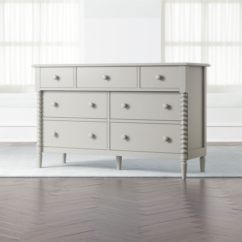 Kids Jenny Lind Wide Grey Dresser Crate And Barrel