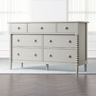 Bedroom Storage Furniture Crate And Barrel Kids Jenny Lind Wide Grey Dresser