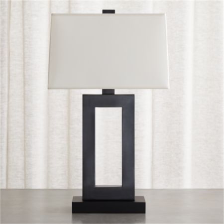 Duncan Table Lamp With Ivory Shade Reviews Crate And Barrel