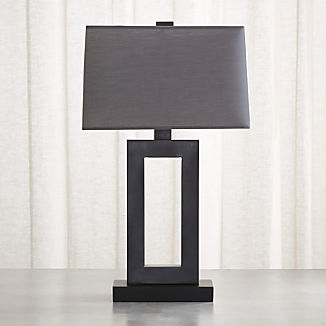 Table Lamps For Bedside And Desk Crate Barrel Duncan Antiqued Bronze Table Lamp