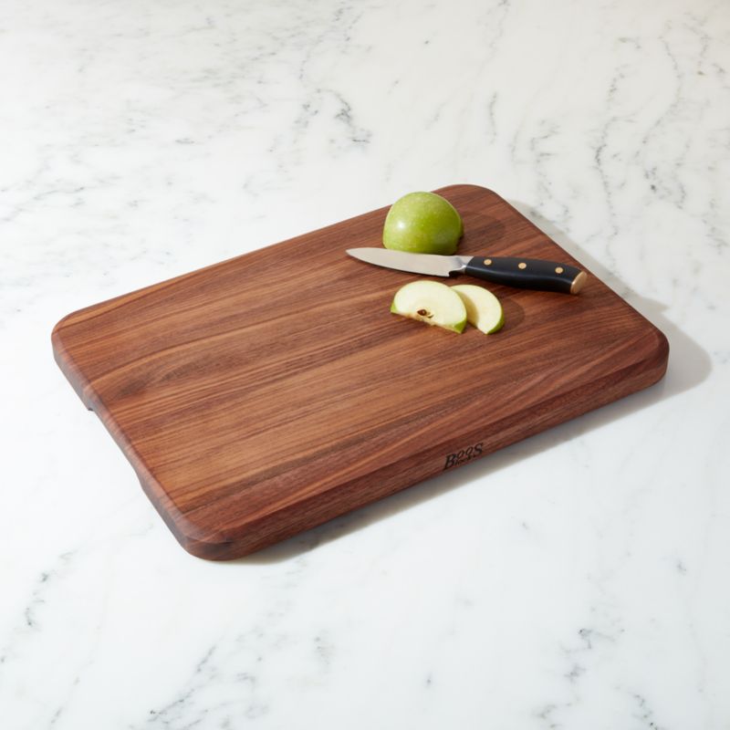 John Boos 1 Walnut Cutting Board 17x12 Reviews Crate And Barrel   JohnBoos1inCutBrd17x12WlntSHF19