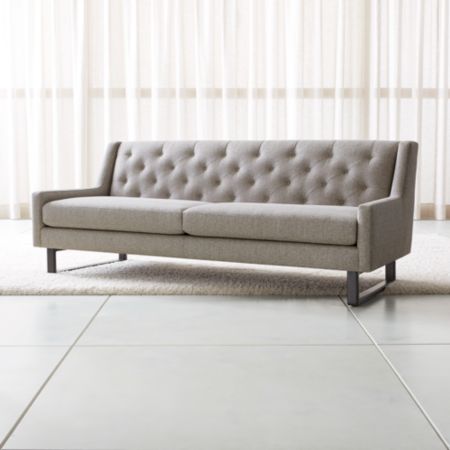 Jourdan Tufted Back Sofa Reviews Crate And Barrel