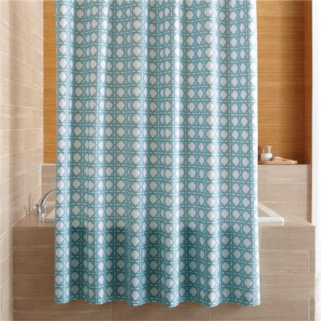Julien Light Blue Print Shower Curtain Reviews Crate And Barrel